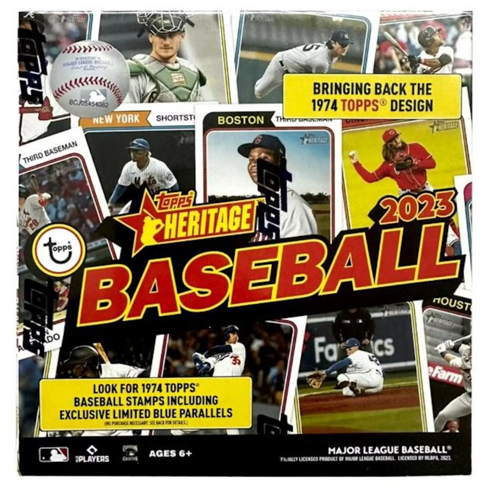 2023 Topps Heritage Baseball Mega Box (Blue Parallels) - Collector Store LLC