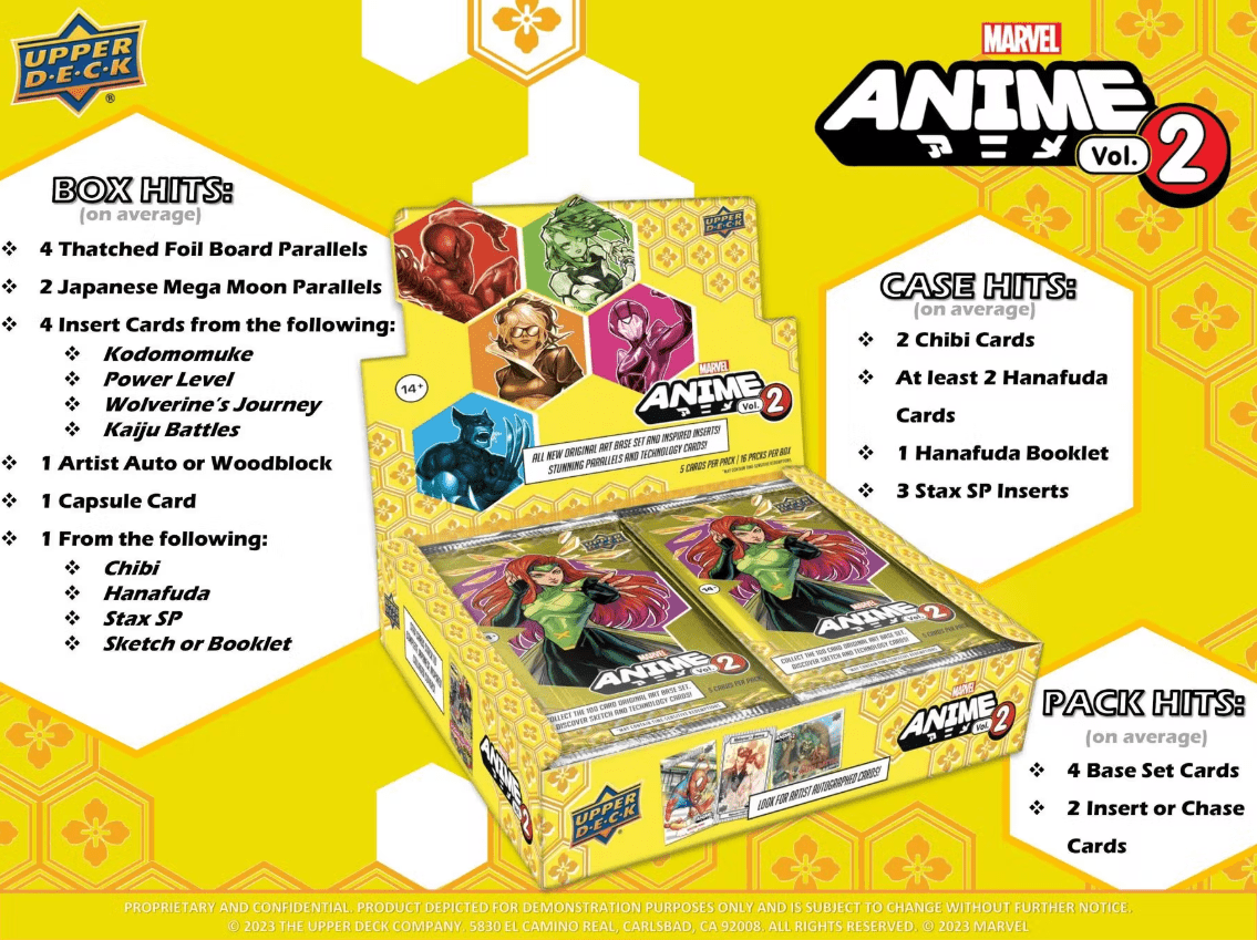 2023 Upper Deck Marvel: Anime Volume 2 Hobby Box - Collector Store LLC