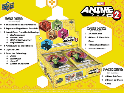 2023 Upper Deck Marvel: Anime Volume 2 Hobby Box - Collector Store LLC