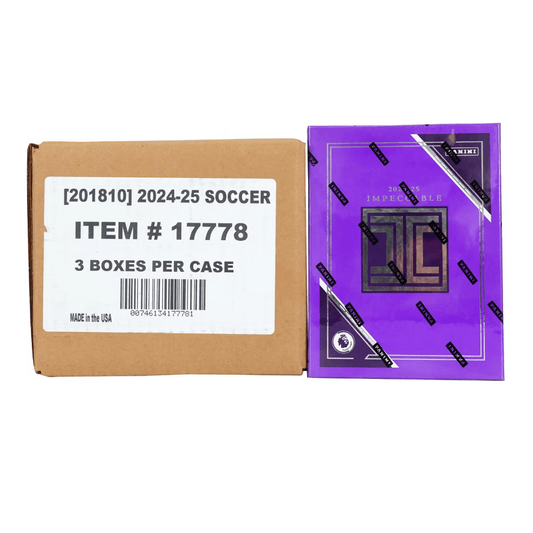 2024 - 25 Panini Impeccable Soccer 3 - Box Hobby Case - Collector Store LLC