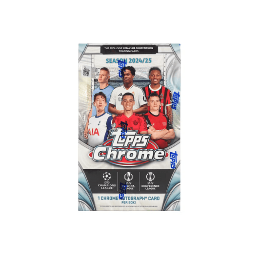 2024 - 25 Topps Chrome UEFA Club Competitions Soccer Hobby Box - Collector Store LLC
