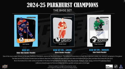 2024 - 25 Upper Deck Parkhurst Champions Hockey Hobby Box *Contact Us To Order* - Collector Store LLC