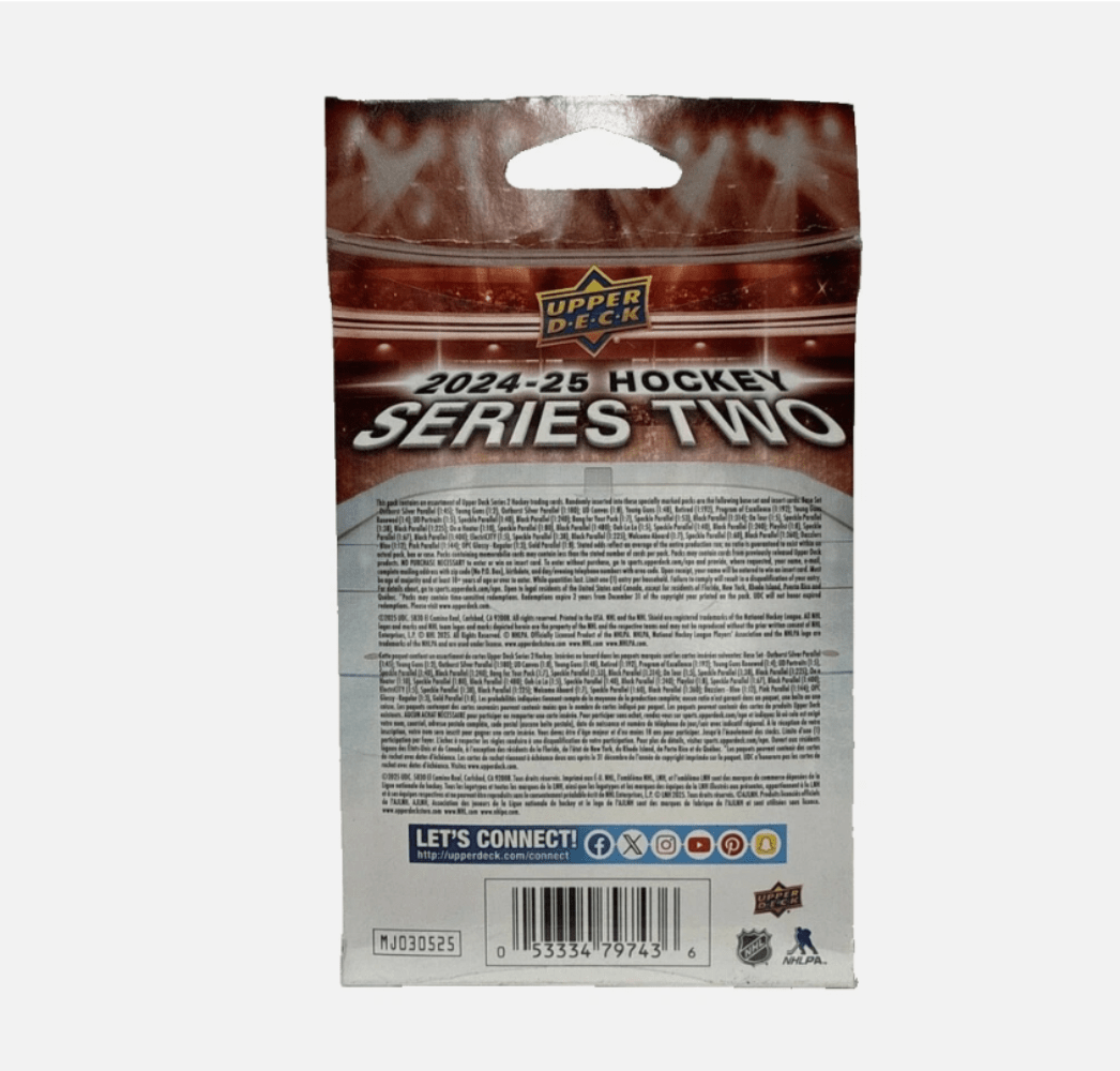 2024 - 25 Upper Deck Series 2 Hockey Hanger Box - Collector Store LLC