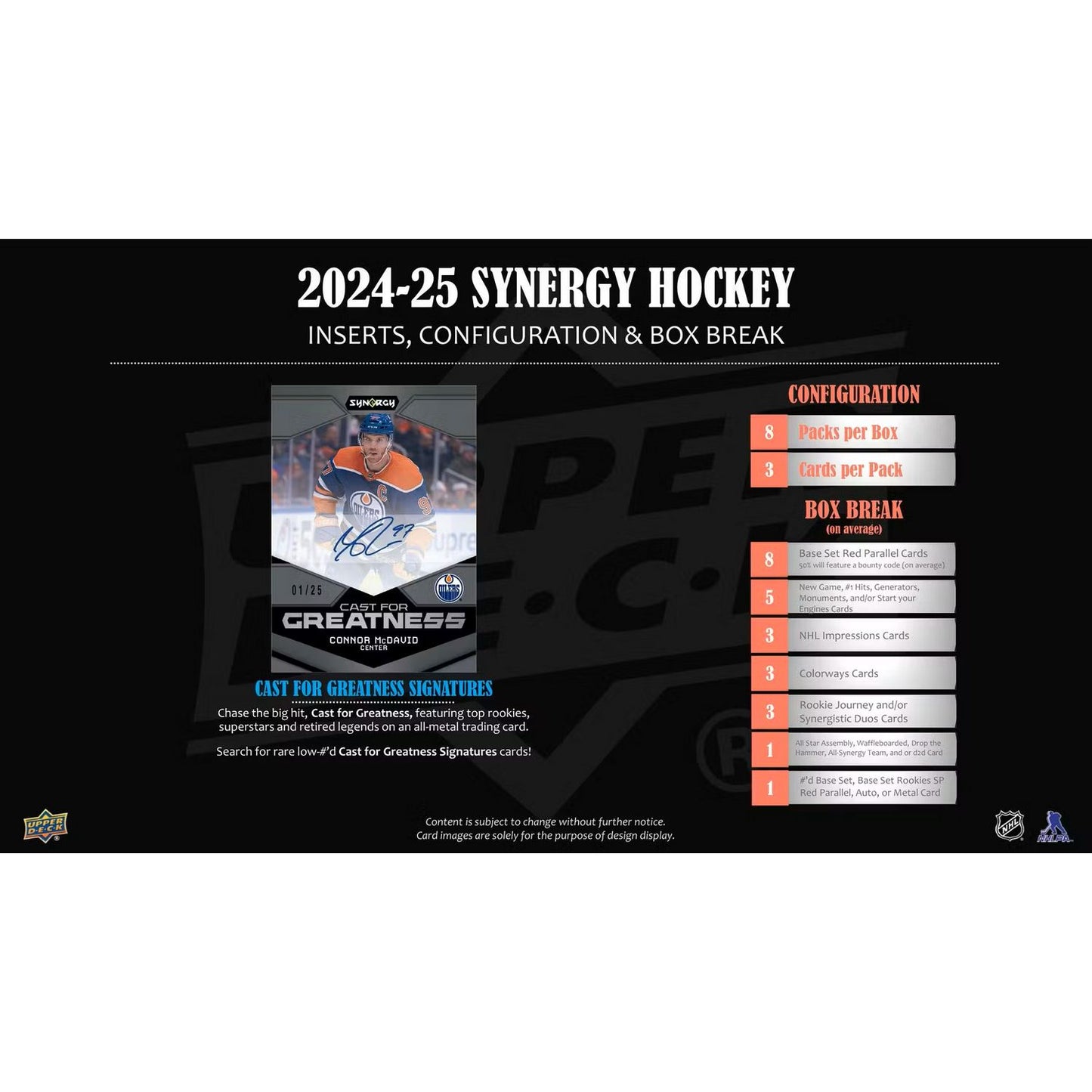 2024-25 Upper Deck Synergy Hockey Hobby Box
