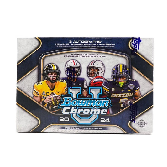 2024 Bowman Chrome University Football Breaker Box - Collector Store LLC