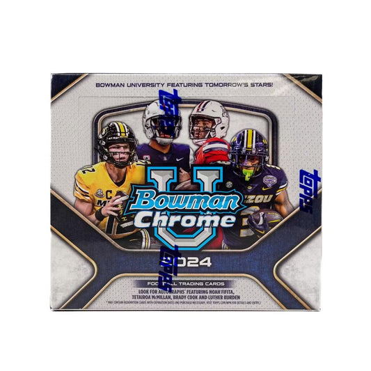 2024 Bowman Chrome University Football Jumbo Box - Collector Store LLC