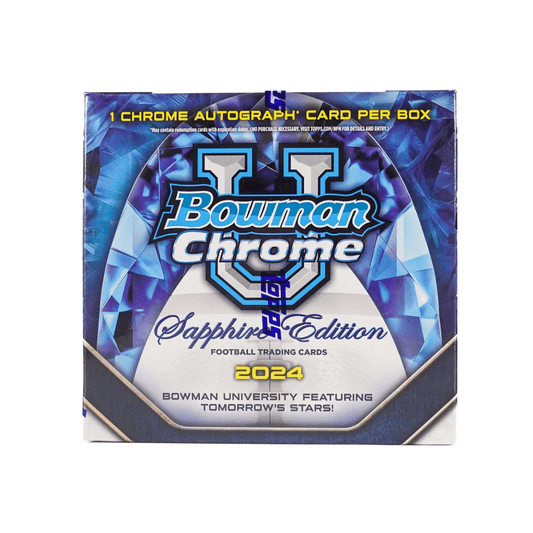 2024 Bowman University Chrome Sapphire Edition Football Box - Collector Store LLC