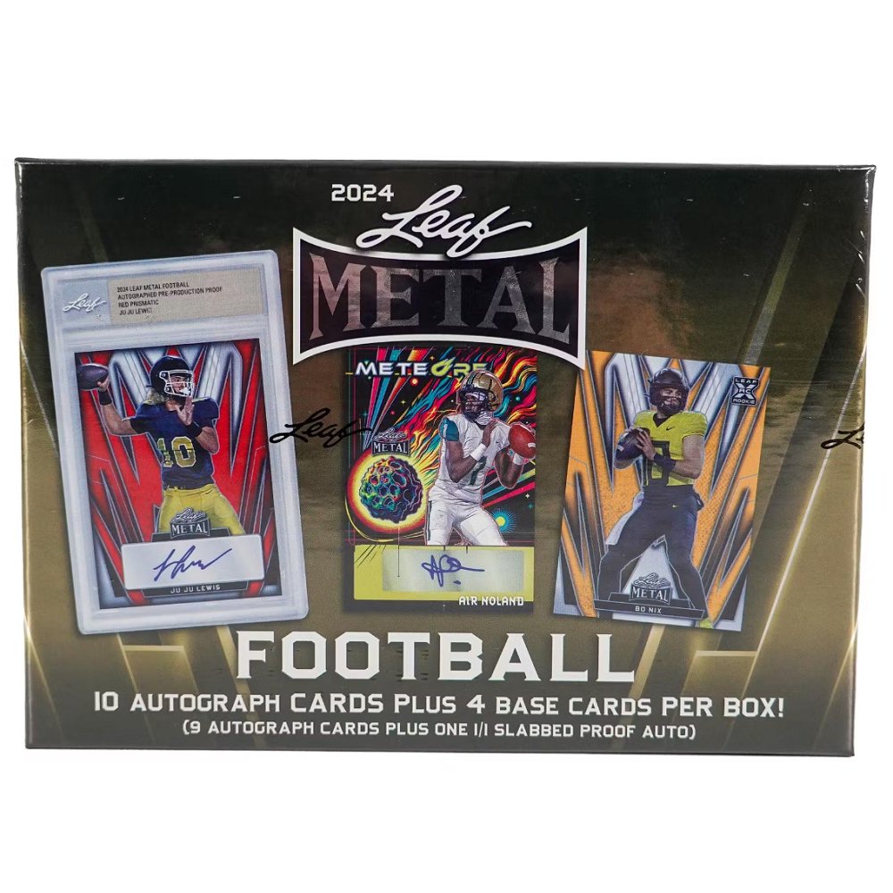 2024 Leaf Metal Football Jumbo Box - Collector Store LLC