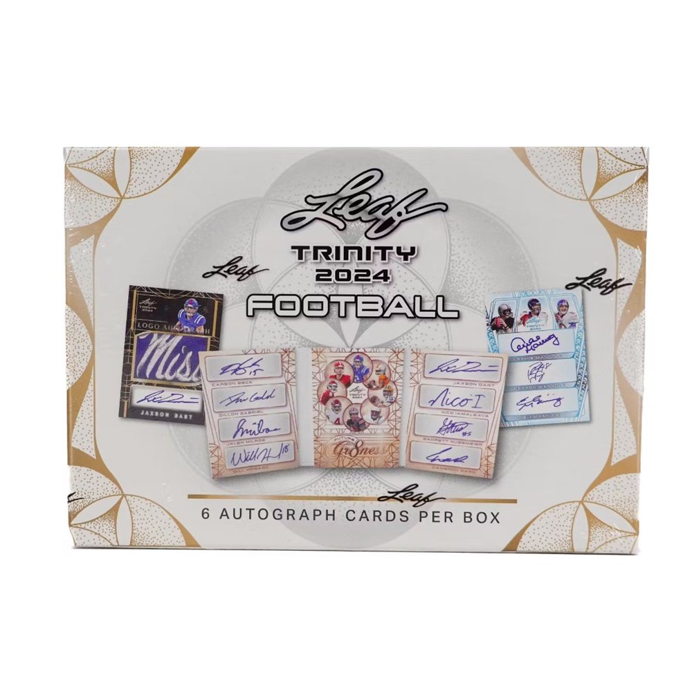 2024 Leaf Trinity Football Hobby Box - Collector Store LLC