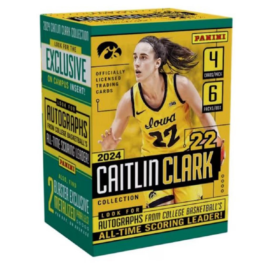 2024 Panini Caitlin Clark Basketball Blaster Box (Metalized Parallels) - Collector Store LLC