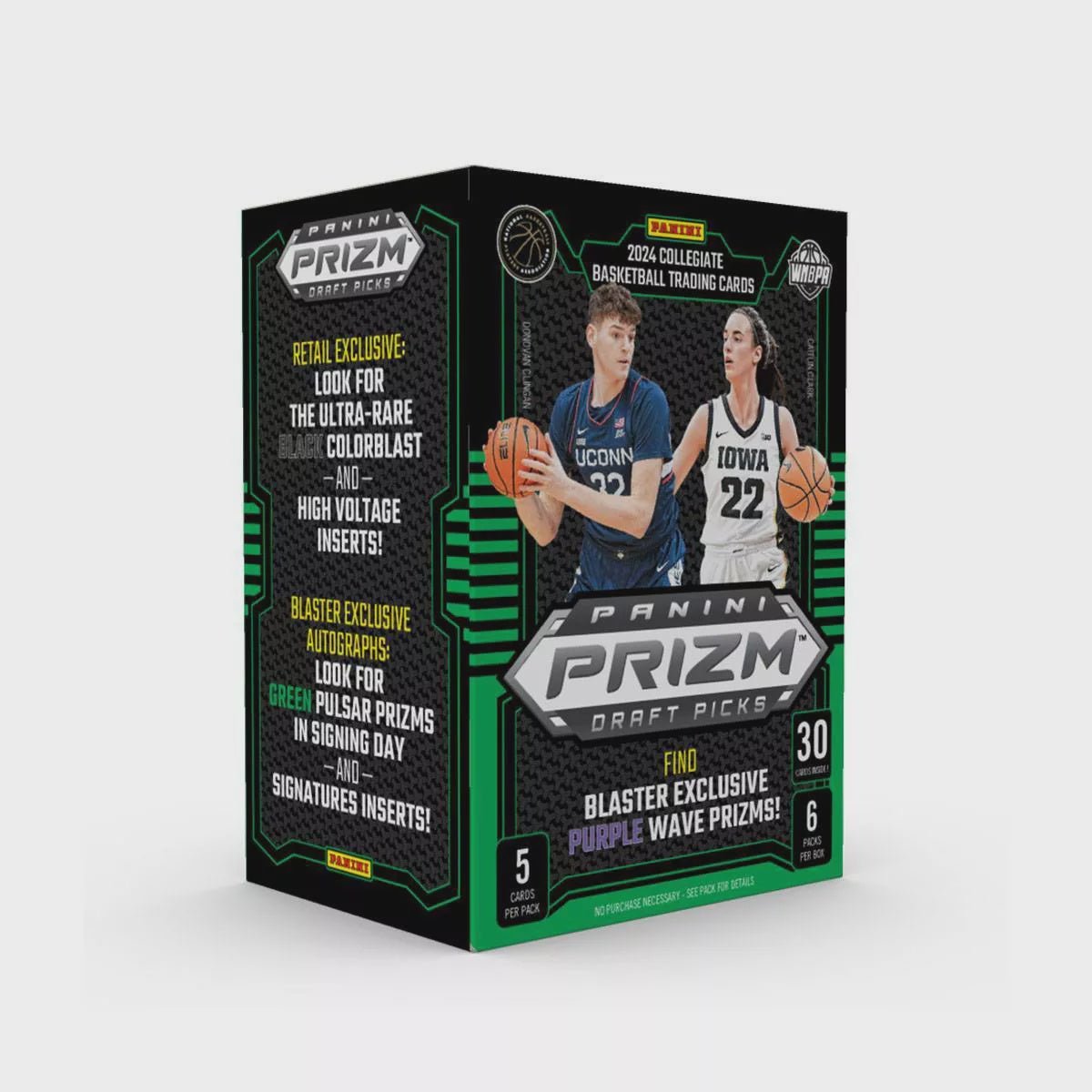 2024 Panini Prizm Draft Picks Collegiate Basketball Blaster Box (Purple Wave) - Collector Store LLC