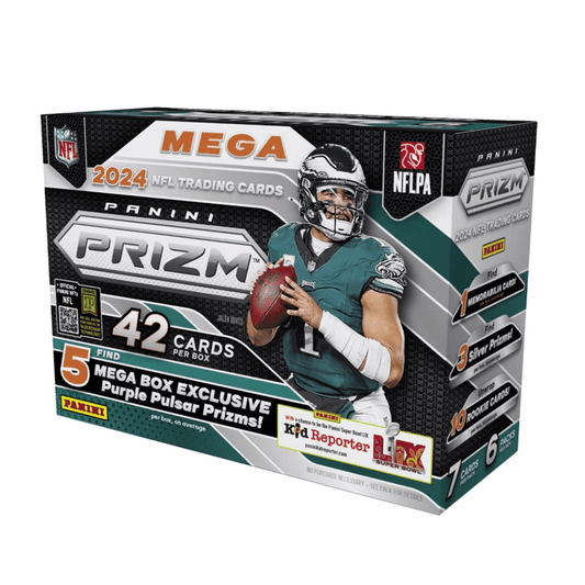 2024 Panini Prizm Football Hobby Mega Box (Purple Pulsar) - Collector Store LLC