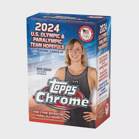 2024 Topps Chrome U.S. Olympic & Paralympic Hopefuls Blaster Box - Collector Store LLC