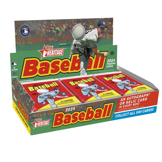 2024 Topps Heritage Baseball Hobby Box - Collector Store LLC