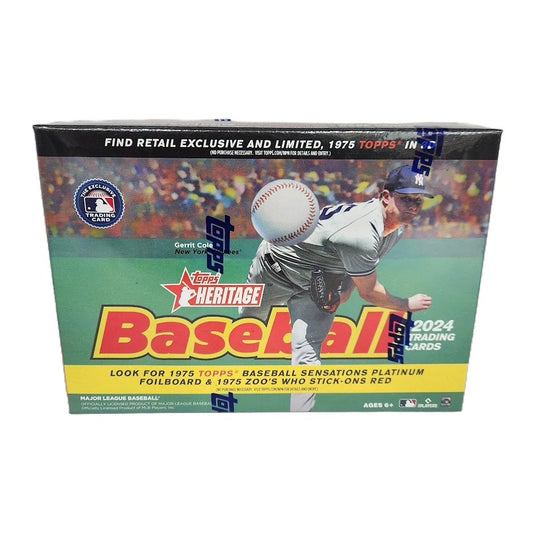 2024 Topps Heritage Baseball Mega Box (Red Border) - Collector Store LLC
