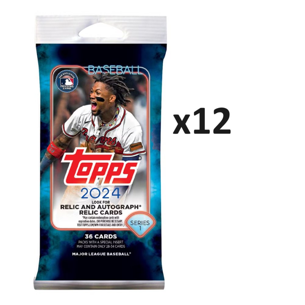 2024 Topps Series 1 Baseball Fat Pack (12ct Lot) - Collector Store LLC