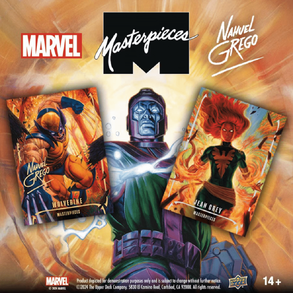 2024 Upper Deck Marvel Masterpieces Hobby Box featuring Nahuel Grego *Contact Us To Order* - Collector Store LLC