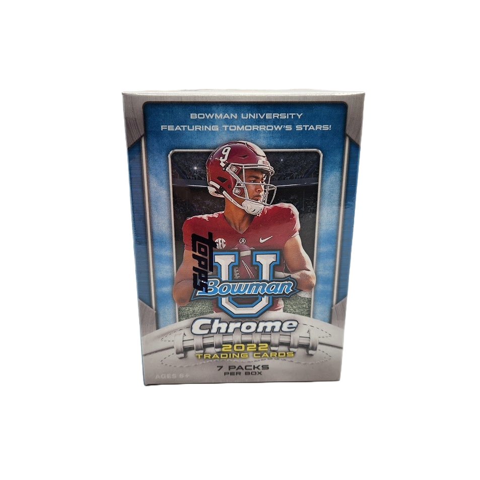 2022 Bowman Chrome University Football Blaster Box