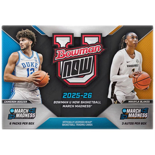 2025-26 Bowman University NOW March Madness Basketball Hobby Box