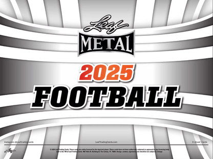 2025 Leaf Metal Football Blaster Box - Collector Store LLC