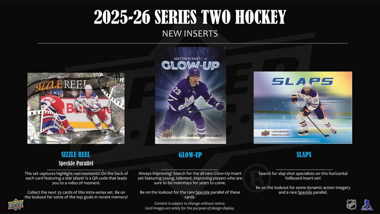 2025-26 Upper Deck Series 2 Hockey Gravity Feed Box