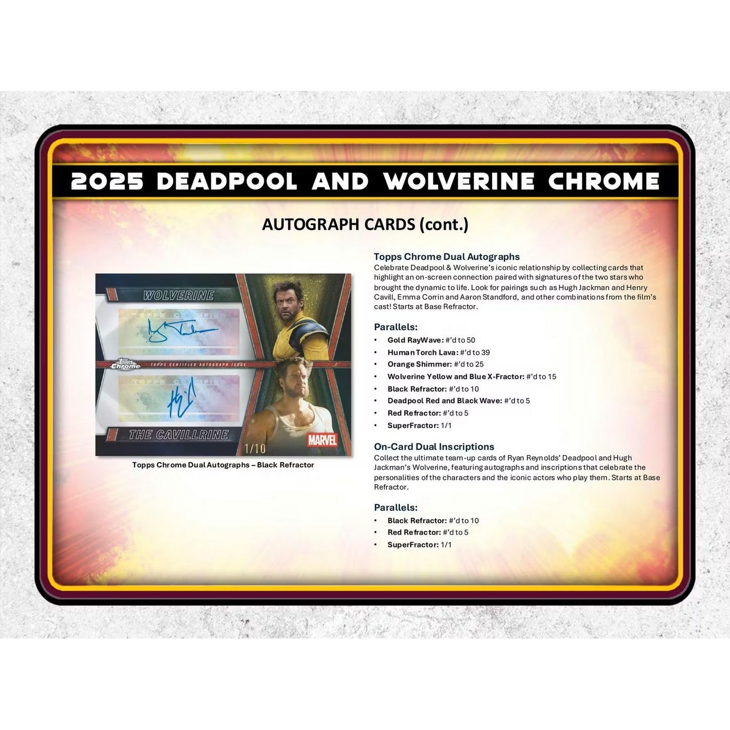 2025 Topps Marvel Chrome Deadpool Blaster Box