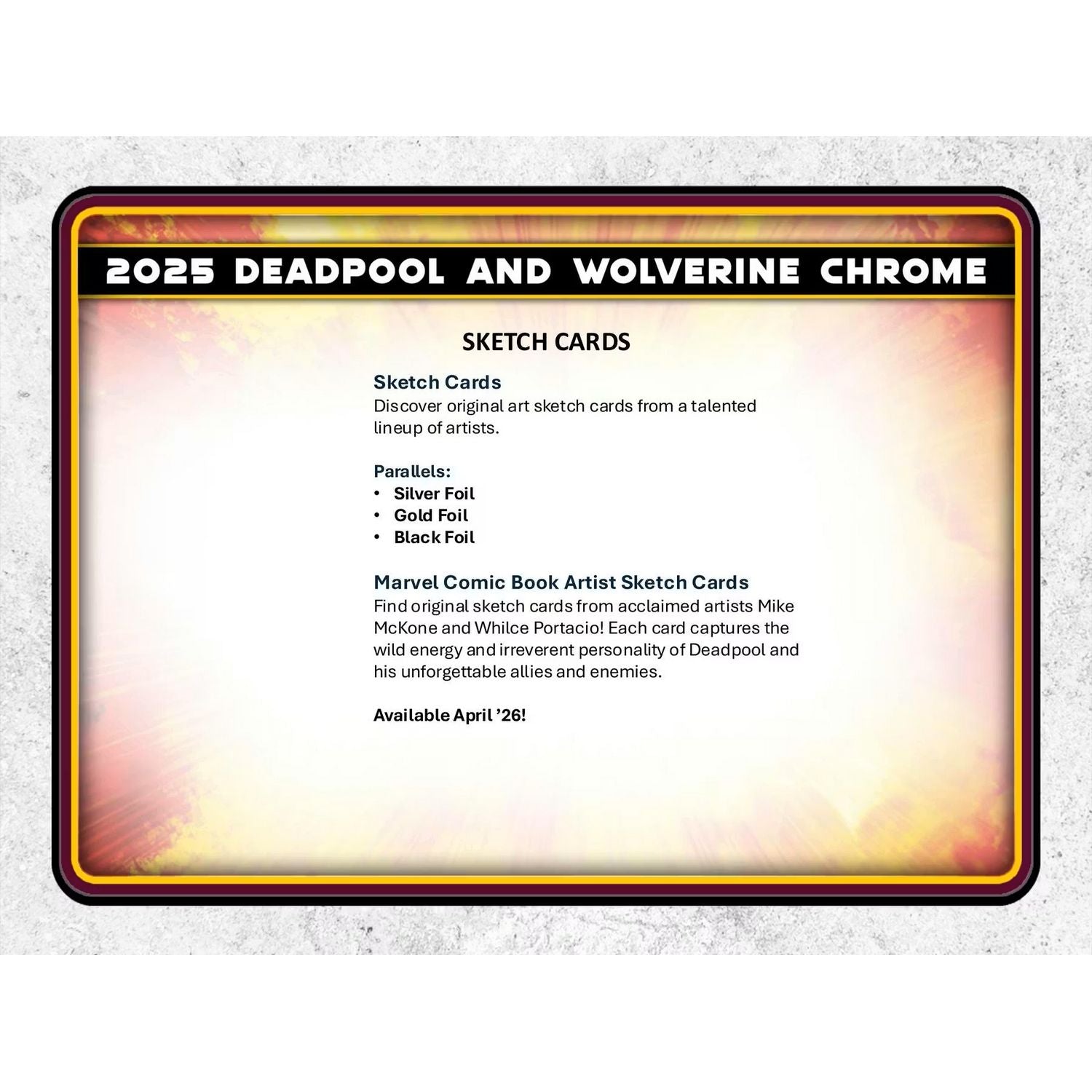 2025 Topps Marvel Chrome Deadpool Hobby Box、NonSports Misc、kayou