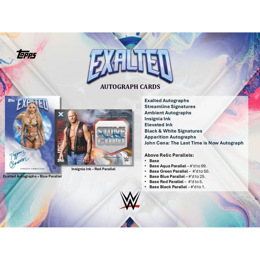 john cena yugioh card 2025 Topps WWE Exalted Hobby Box