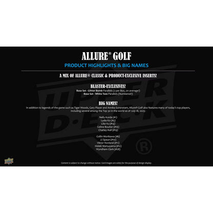 2026 Upper Deck Allure Golf Blaster Box