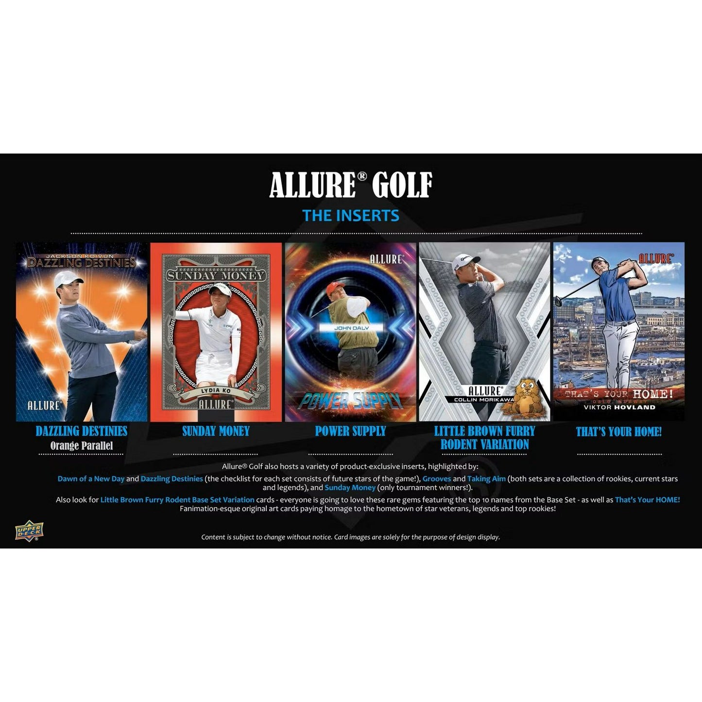 2026 Upper Deck Allure Golf Blaster Box