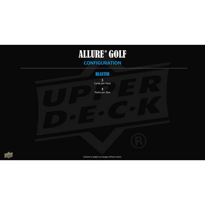 2026 Upper Deck Allure Golf Blaster Box