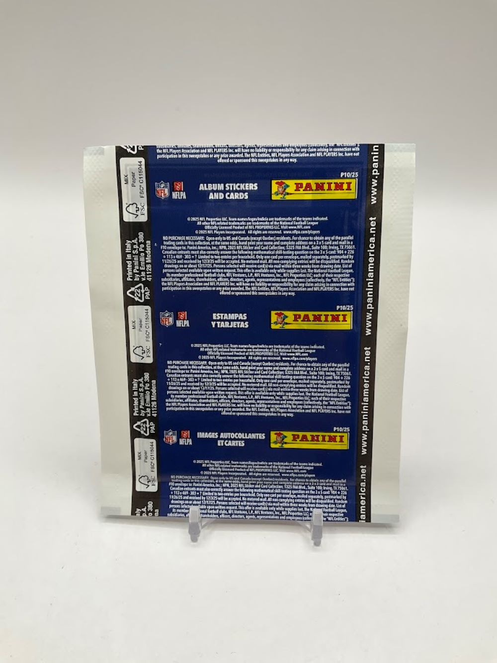 2025 Panini Football Sticker Pack