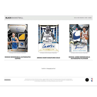 2023-24 Panini Black Basketball Hobby Box