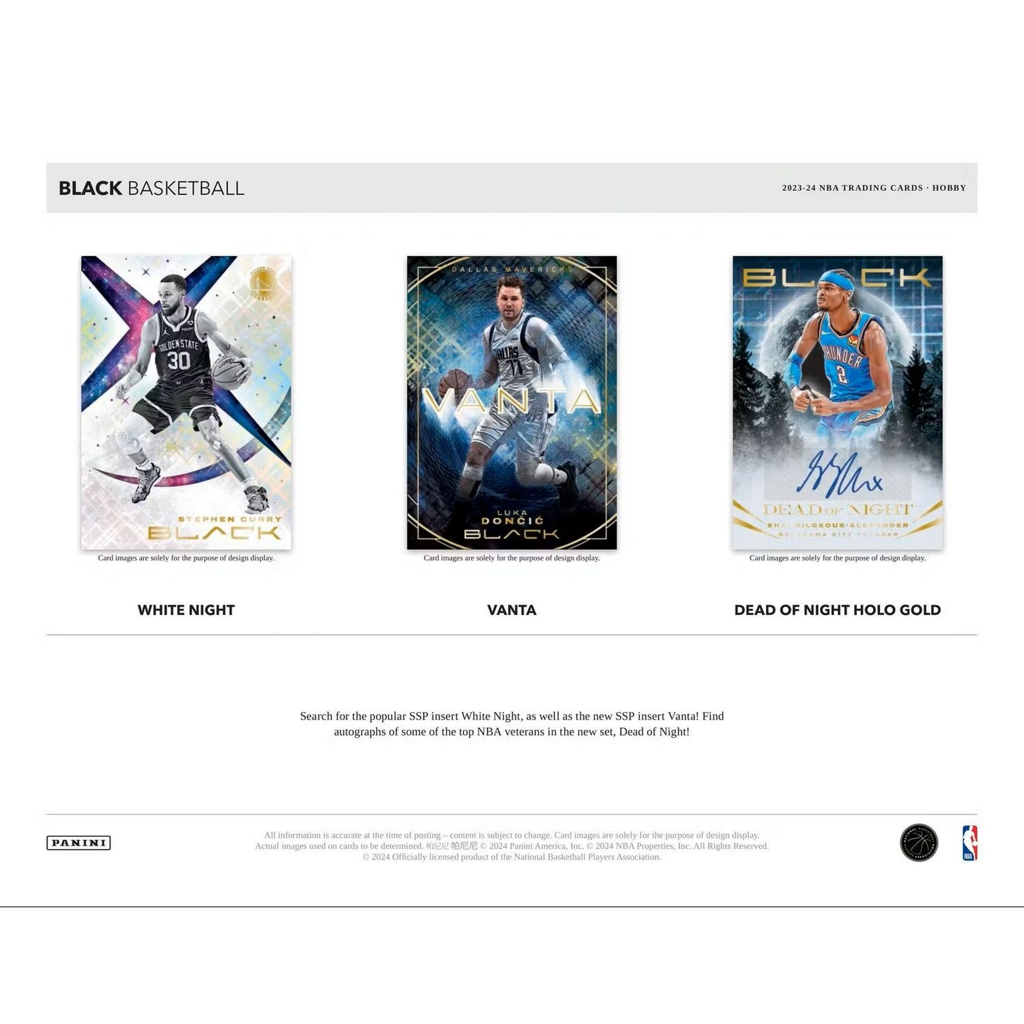 2023-24 Panini Black Basketball Hobby Box