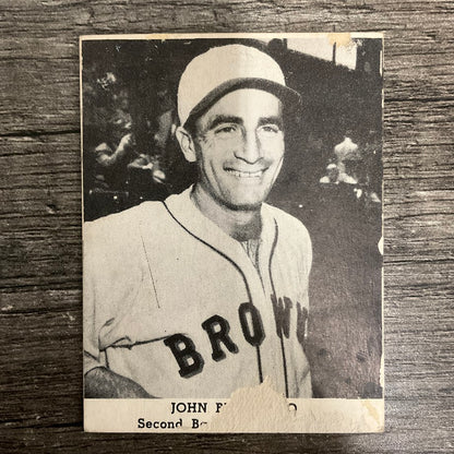 John Berardino 1947 Tip-Top Bread Baseball St. Louis Browns