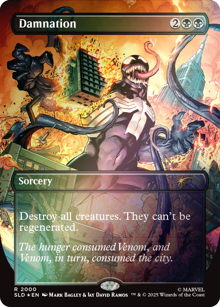 Magic the Gathering: Secret Lair x Marvel - Spider-Man: Venom Unleashed (Colors) [Rainbow Foil]