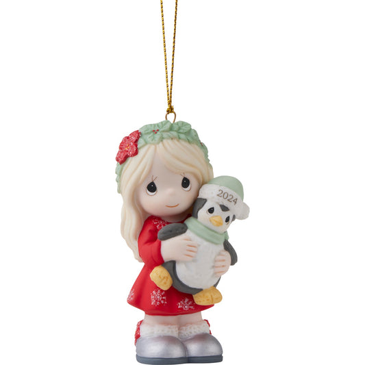 Precious Moments: Have Yourself A Merry Little Christmas Dated 2024 Girl Ornament