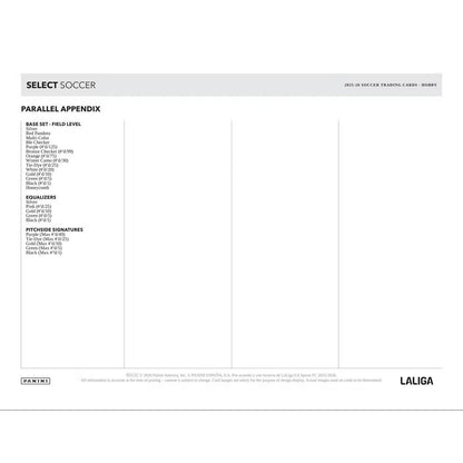 2025-26 Panini Select Laliga Soccer Hobby Box