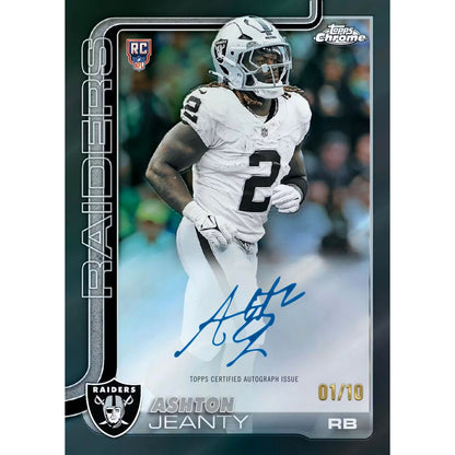 2025 Topps Chrome Football Blaster Box