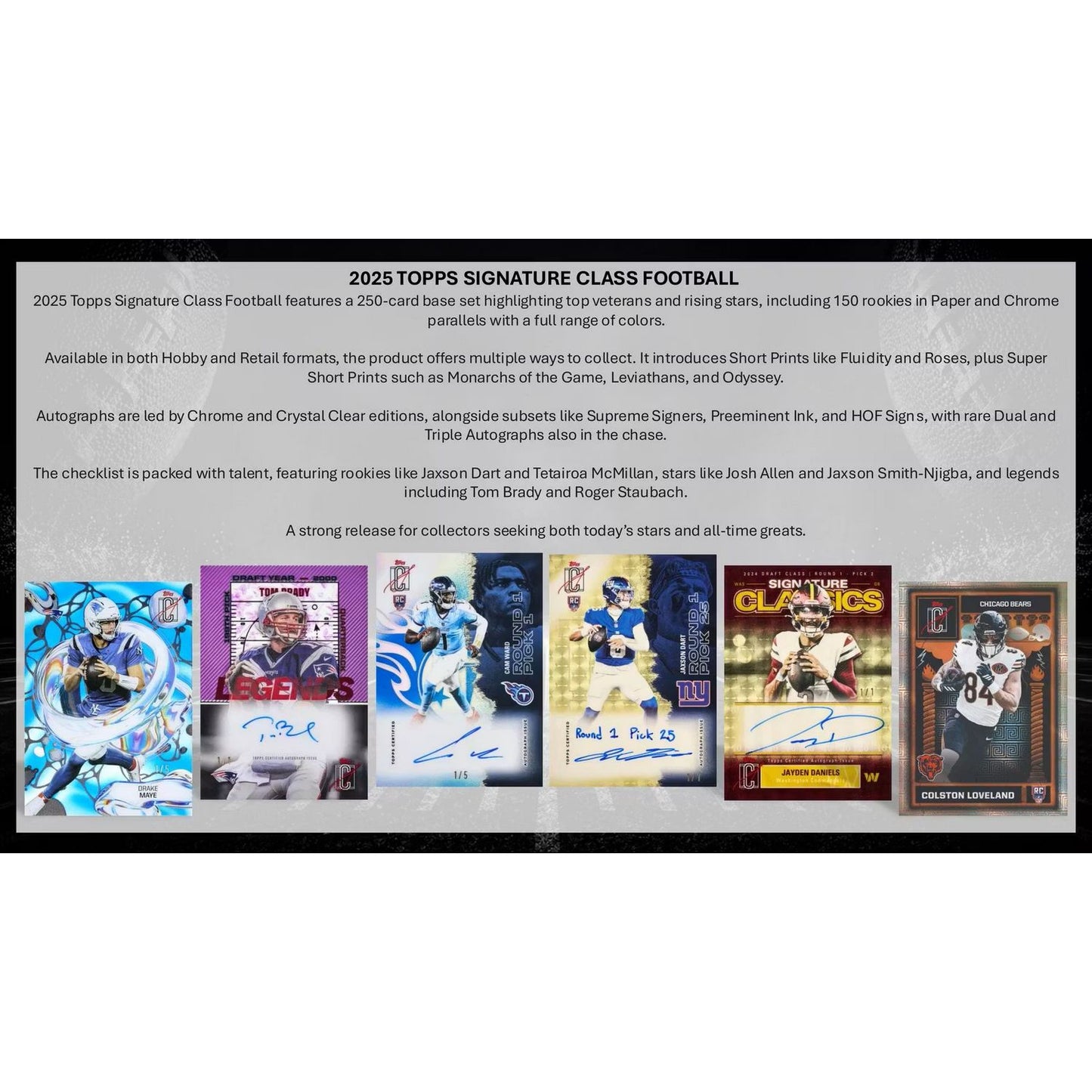 2025 Topps Signature Class Football Mega Box