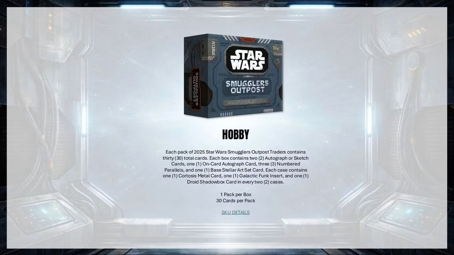 2025 Topps Star Wars Smugglers Outpost Hobby Box