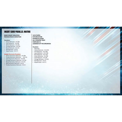 2025 Topps Chrome Football Blaster Box