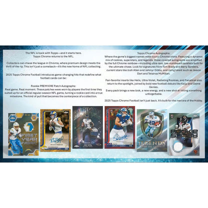 2025 Topps Chrome Football Blaster Box