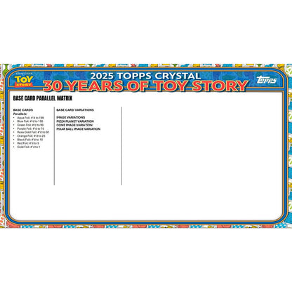 2025 Topps Pixar Crystal 30 Years of Toy Story Hobby Box