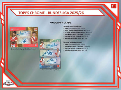 2025-26 Topps Chrome Bundesliga Soccer Hobby Box