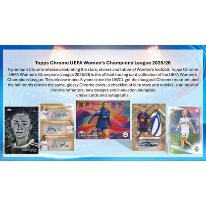 2025-26 Topps Chrome UEFA Women’s Champions League Hobby Box