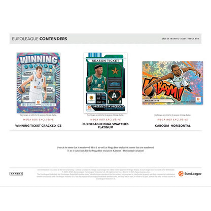 2025-26 Panini Euroleague Contenders Basketball Mega Box