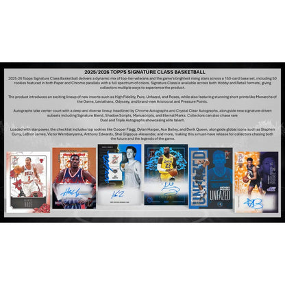 2025-26 Topps Signature Class Basketball Mega Box