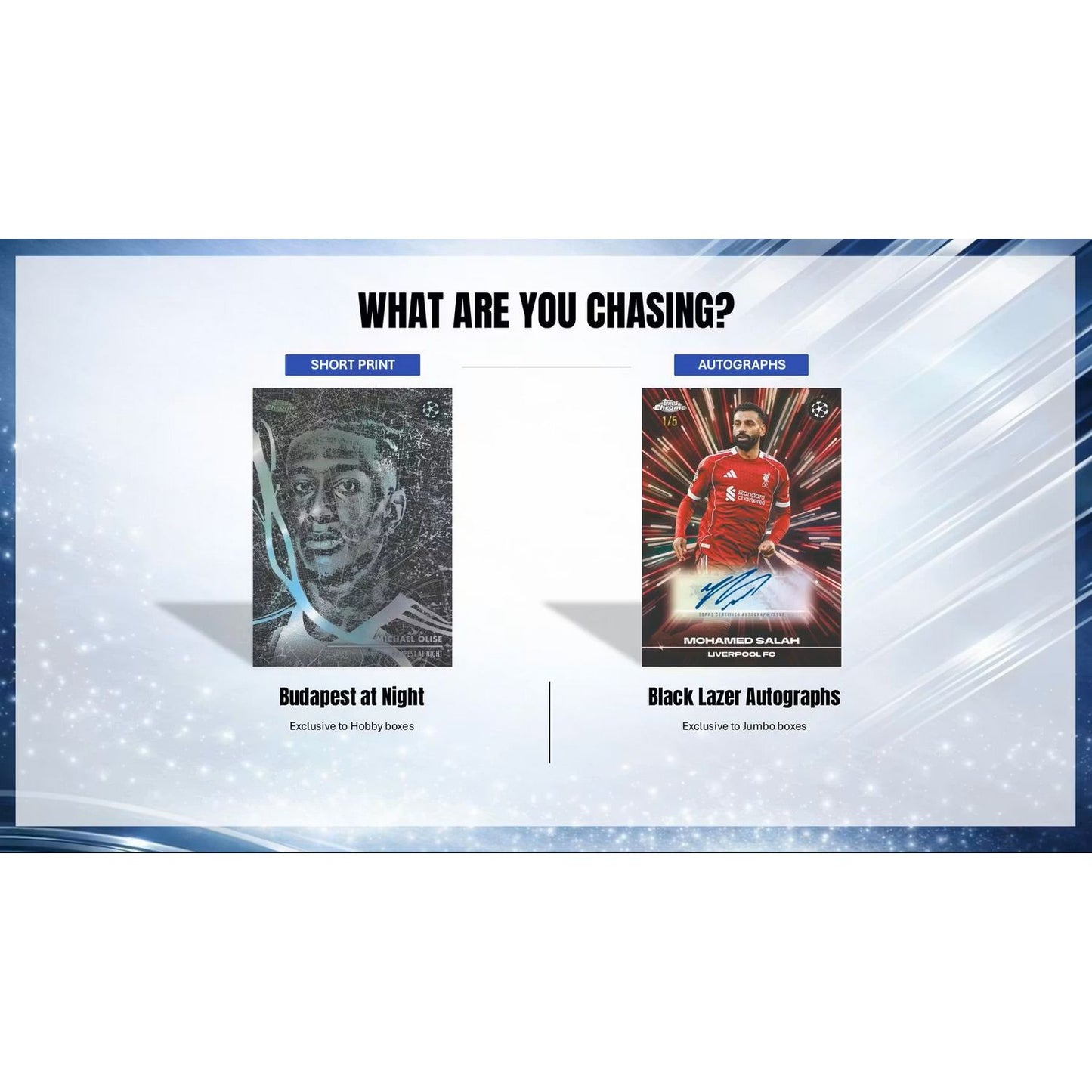 2025-26 Topps Chrome UEFA Club Competitions Soccer Mega Box