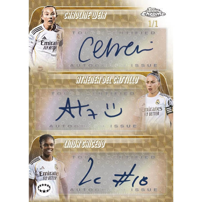 2025-26 Topps Chrome UEFA Women’s Champions League Hobby Box